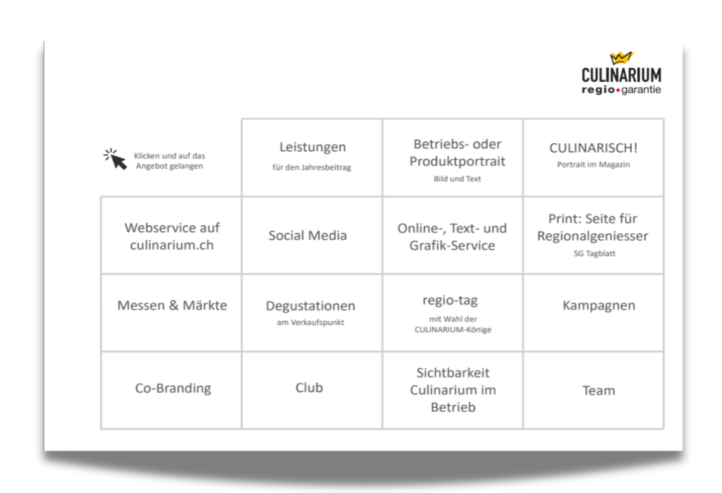 Unser Leistungsangebot für Partner von CULINARIUM